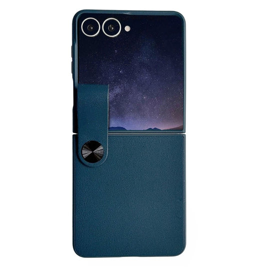 Galaxy Z Flip8 – Handyhülle aus Kunststoff und PU-Leder, mit Handschlaufe