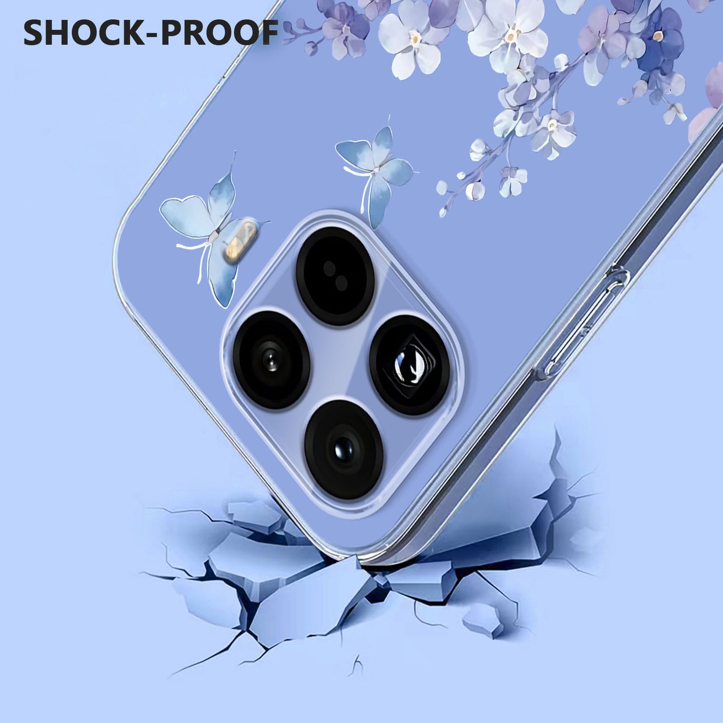 Xiaomi 17T Pro – Handyhülle aus TPU, mit Blumenmotiv