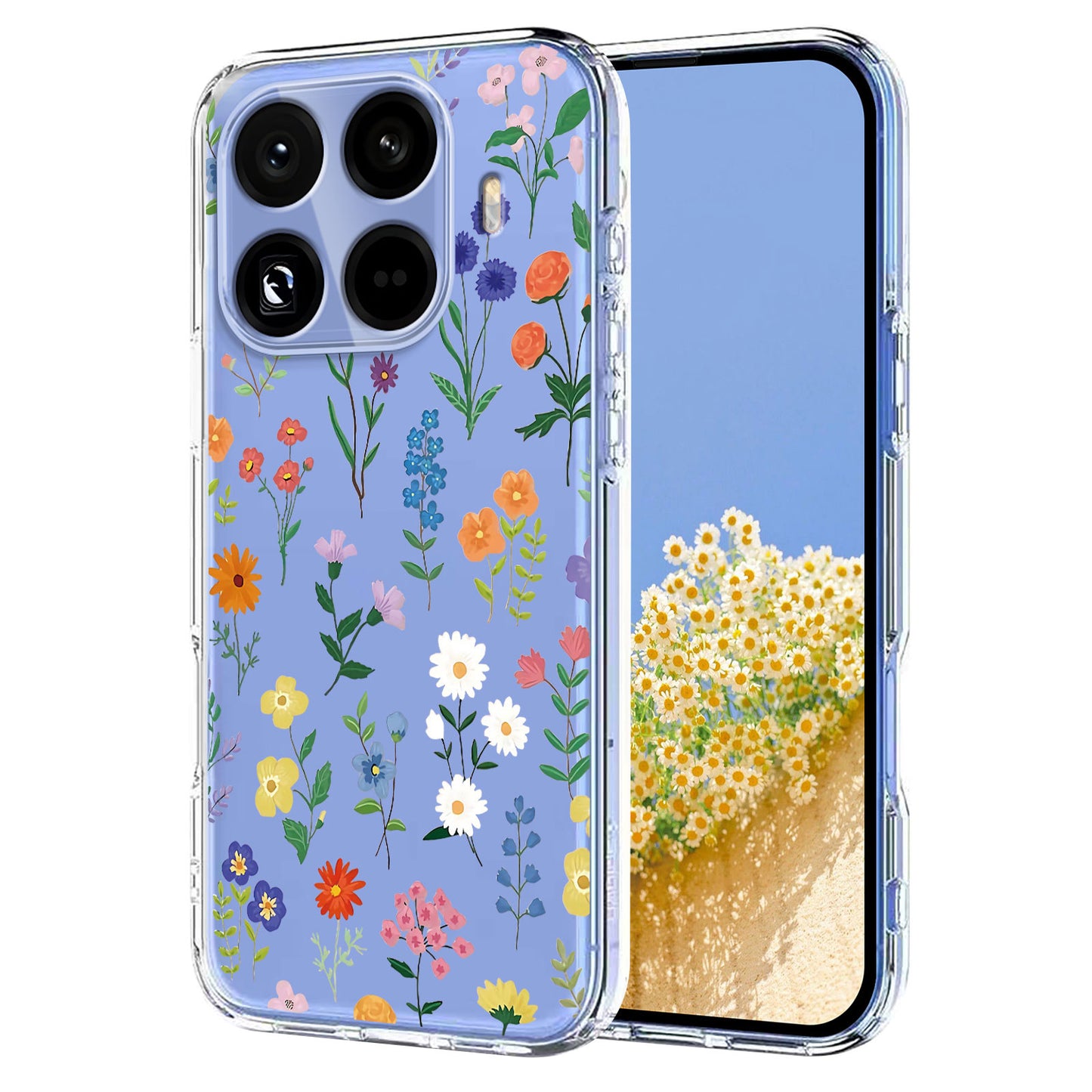 Xiaomi 17T Pro – Handyhülle aus TPU, mit Blumenmotiv