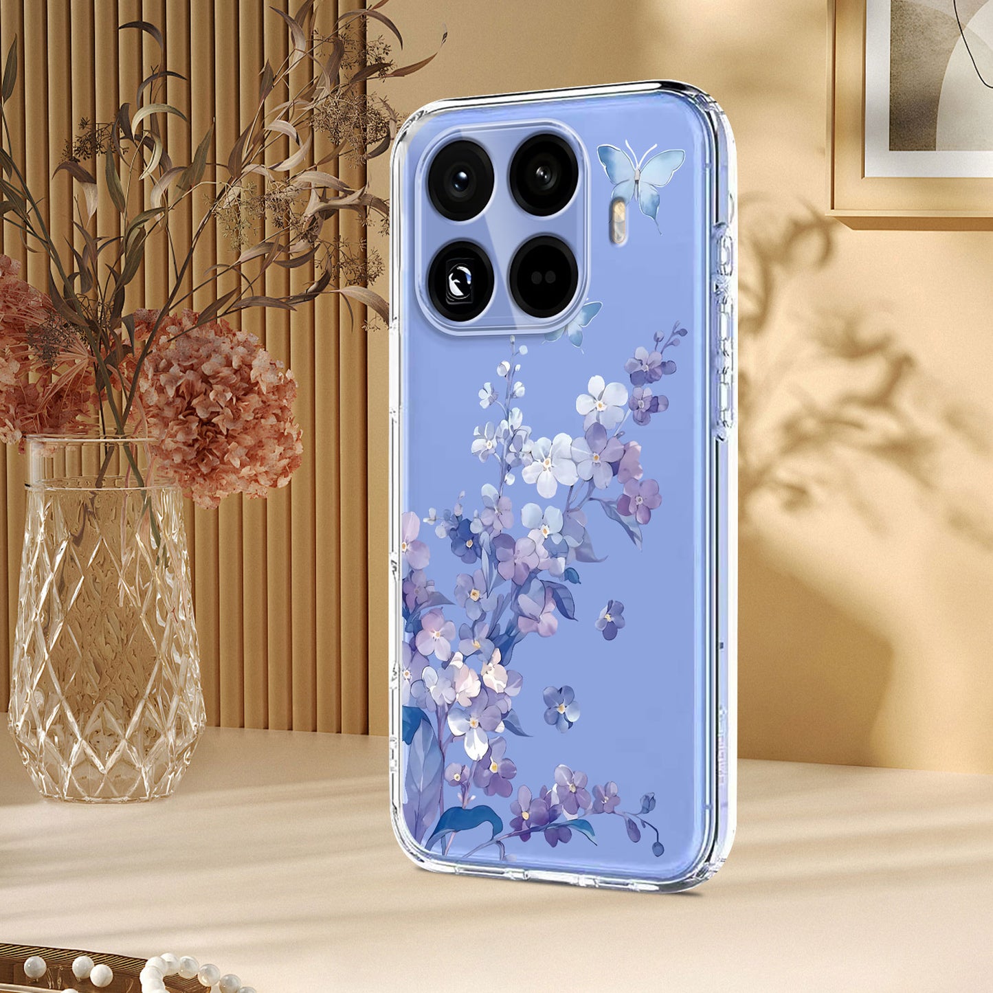 Xiaomi 17T – Handyhülle aus TPU, mit Blumenmotiv