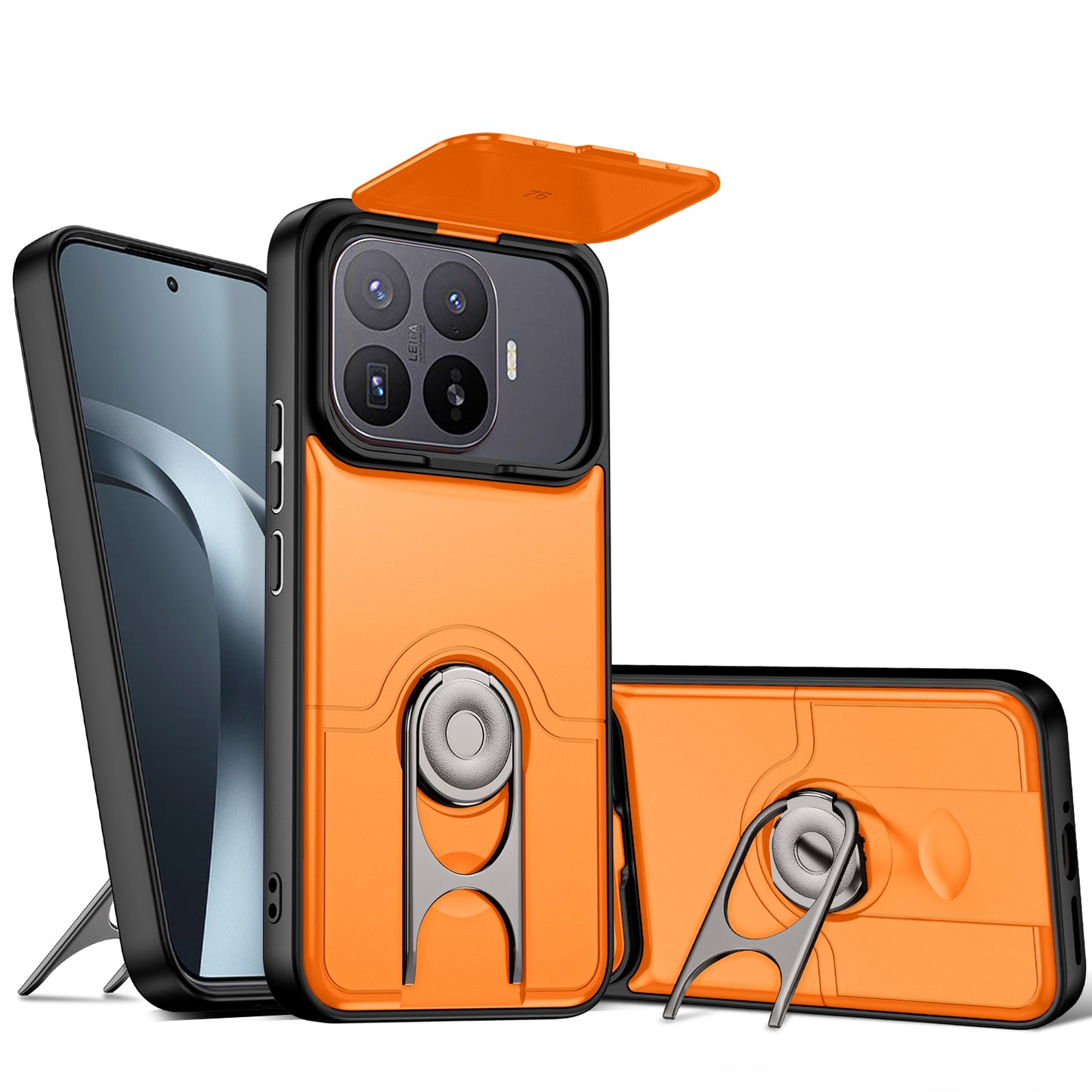 Xiaomi 17T Pro – Handyhülle aus PC und TPU, mit Ständer, mit Kameraschutz