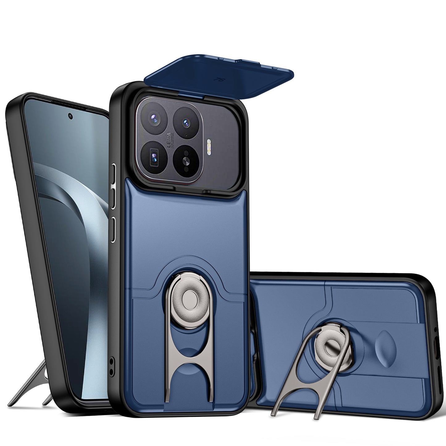 Xiaomi 17T Pro – Handyhülle aus PC und TPU, mit Ständer, mit Kameraschutz