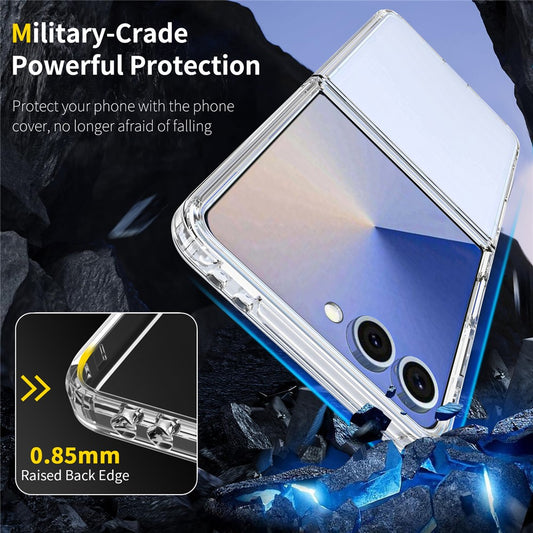 Galaxy Z Flip8 – Transparente Handyhülle aus Acryl und TPU, stoßfest