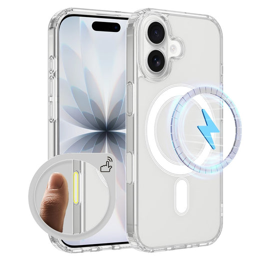 For iPhone 18 Magnetic Case TPU + Acrylic Phone Cover with Camera Control Button