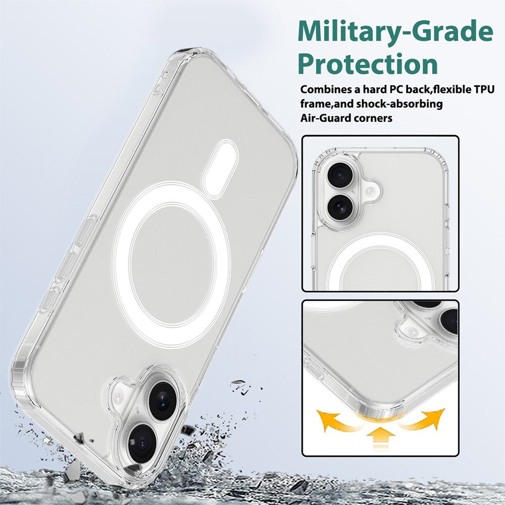 For iPhone 18 Magnetic Case TPU + Acrylic Phone Cover with Camera Control Button