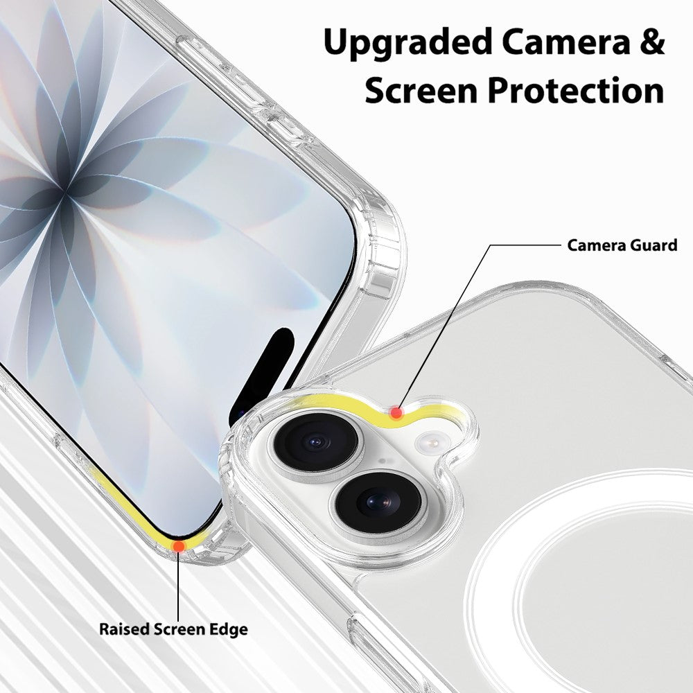 For iPhone 18 Magnetic Case TPU + Acrylic Phone Cover with Camera Control Button