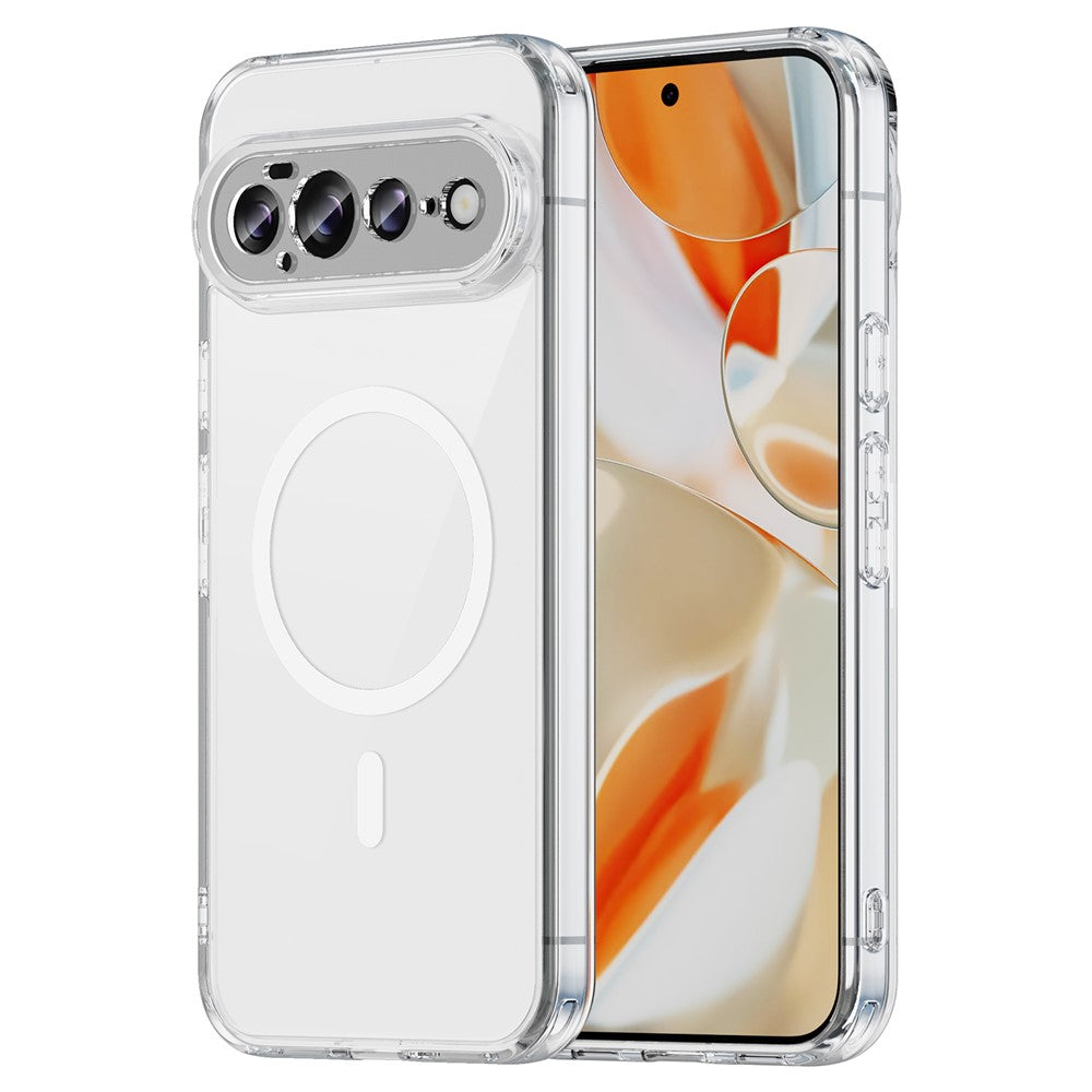 For Google Pixel 11 Pro XL Magnetic Case Clear PC + TPU Shockproof Phone Back Cover
