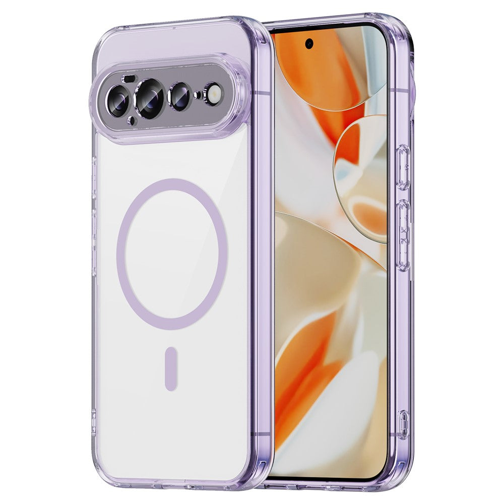 For Google Pixel 11 Pro XL Magnetic Case Clear PC + TPU Shockproof Phone Back Cover
