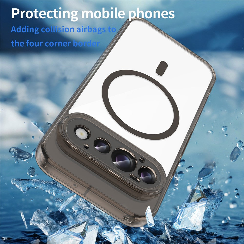 For Google Pixel 11 Magnetic Case Clear PC + TPU Shockproof Phone Back Cover