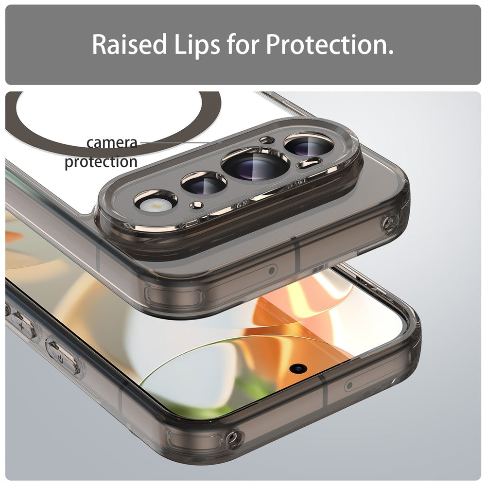 For Google Pixel 11 Magnetic Case Clear PC + TPU Shockproof Phone Back Cover