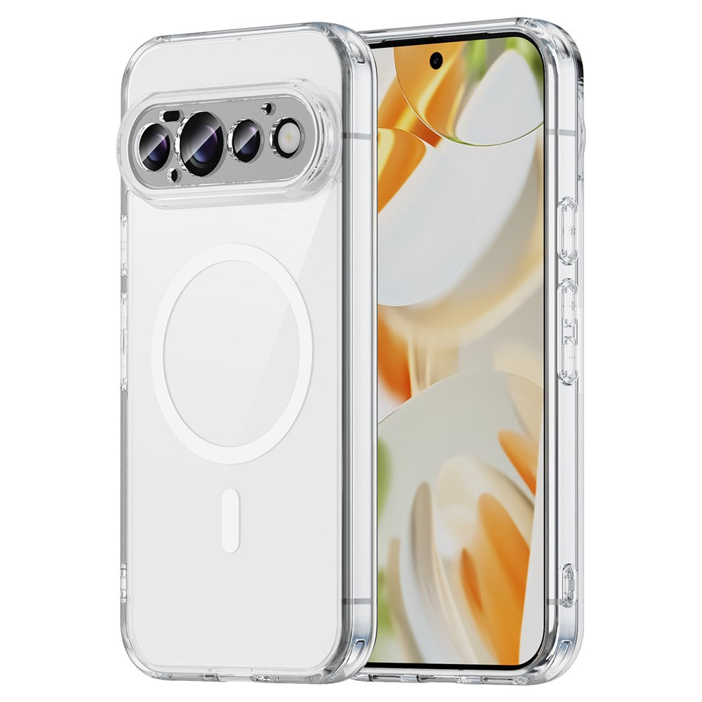 For Google Pixel 11 Magnetic Case Clear PC + TPU Shockproof Phone Back Cover