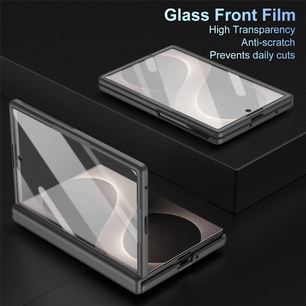 For Samsung Galaxy Z Fold8 Case PC Phone Back Cover with Stylus and Tempered Glass Film