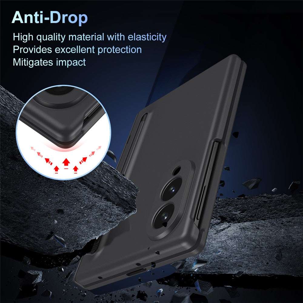 For Samsung Galaxy Z Fold8 Case PC Phone Back Cover with Stylus and Tempered Glass Film