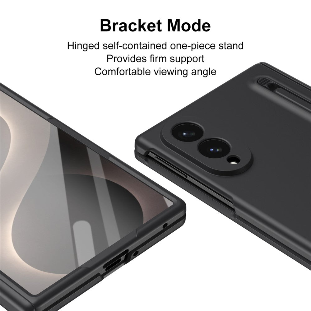 For Samsung Galaxy Z Fold8 Case PC Phone Back Cover with Stylus and Tempered Glass Film