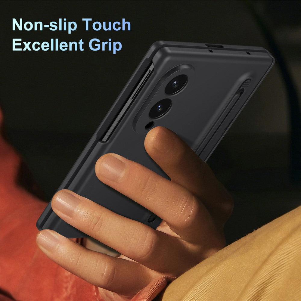For Samsung Galaxy Z Fold8 Case PC Phone Back Cover with Stylus and Tempered Glass Film