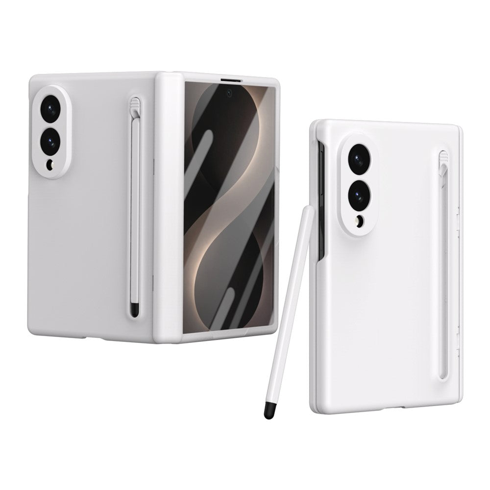 For Samsung Galaxy Z Fold8 Case PC Phone Back Cover with Stylus and Tempered Glass Film