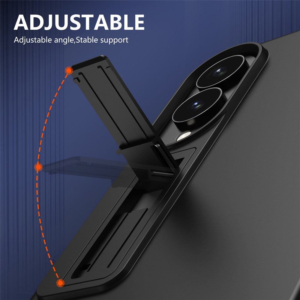For Samsung Galaxy Z Fold8 Case Hard PC Anti-Drop Phone Cover with Kickstand / HD Screen Protector