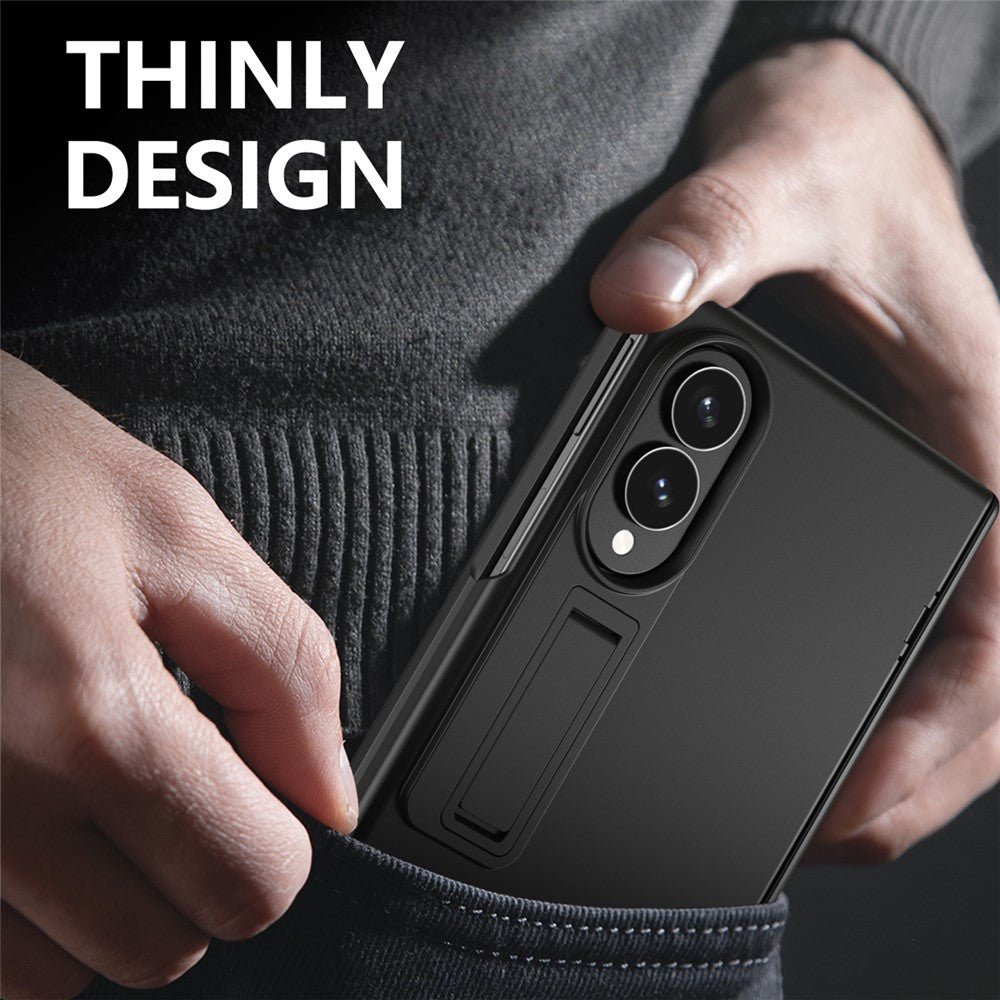 For Samsung Galaxy Z Fold8 Case Hard PC Anti-Drop Phone Cover with Kickstand / HD Screen Protector