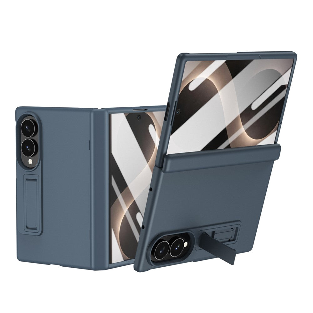 For Samsung Galaxy Z Fold8 Case Hard PC Anti-Drop Phone Cover with Kickstand / HD Screen Protector