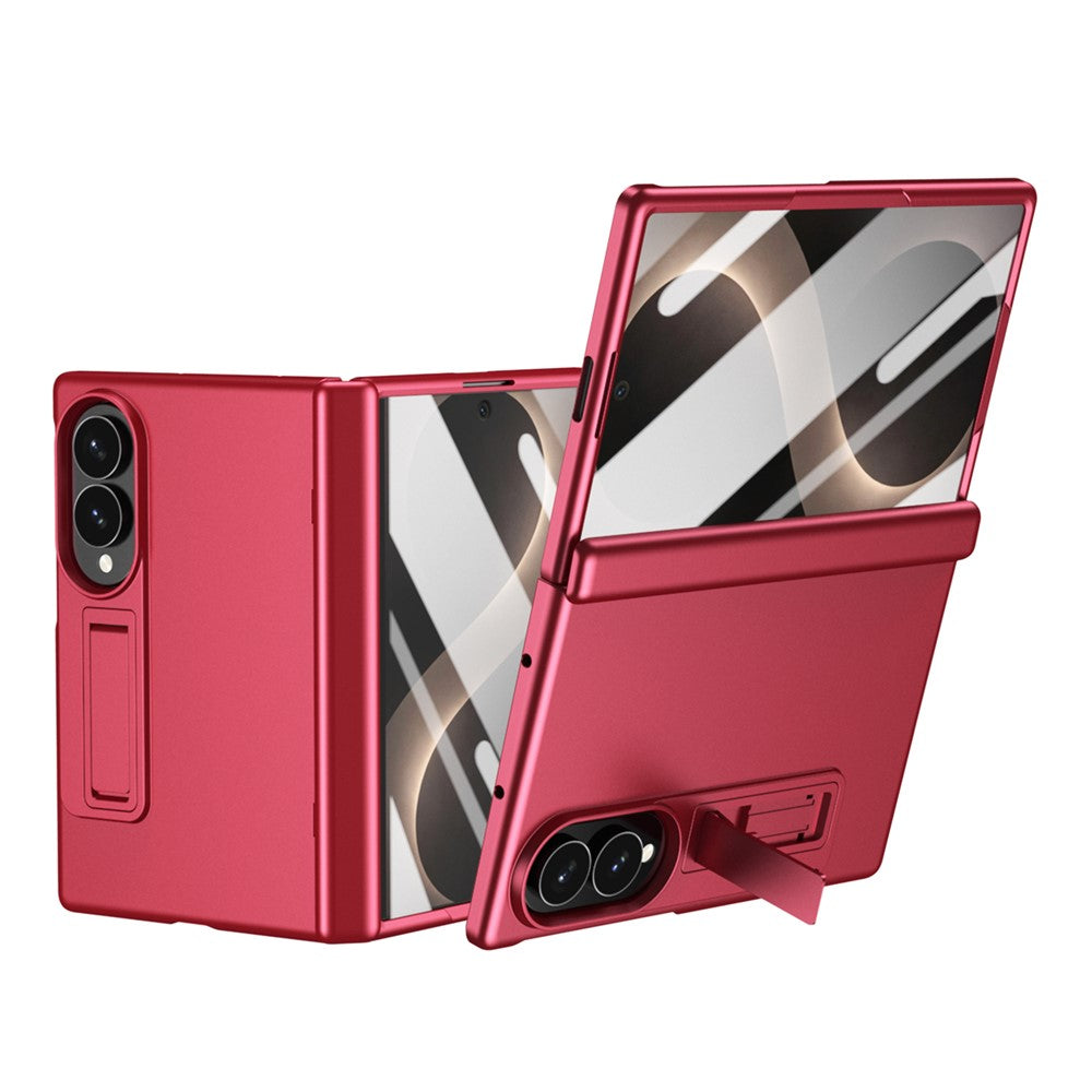 For Samsung Galaxy Z Fold8 Case Hard PC Anti-Drop Phone Cover with Kickstand / HD Screen Protector