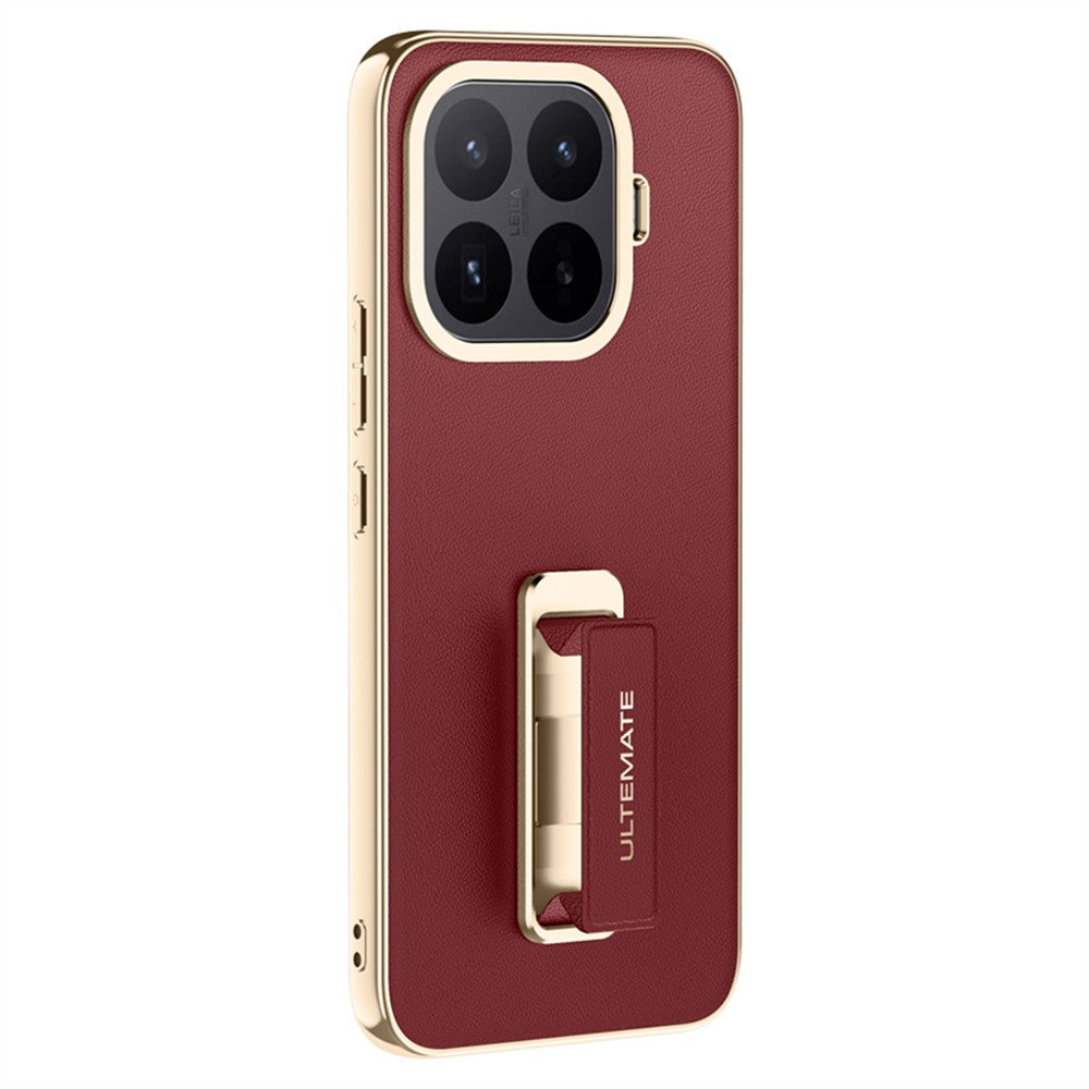 Xiaomi 17T Pro – Handyhülle aus PU-Leder und TPU, mit Ständer, mit Handschlaufe, stoßfest