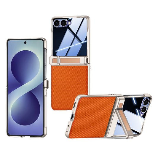 Galaxy Z Flip8 5G / Galaxy Z Flip8 – Handyhülle, mit Ständer, mit Displayschutz, mit Sichtschutz