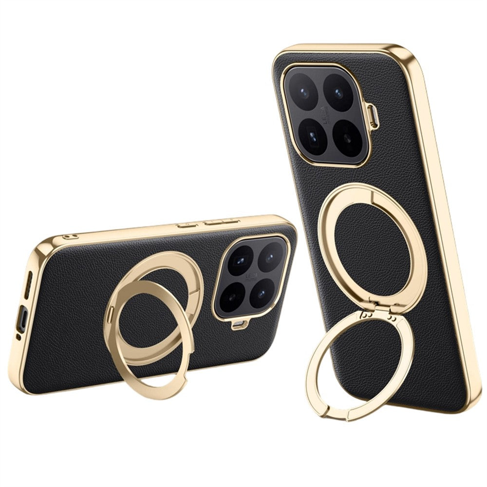 Xiaomi 17T – Magnetische Handyhülle aus PU-Leder und TPU, mit Ständer, stoßfest