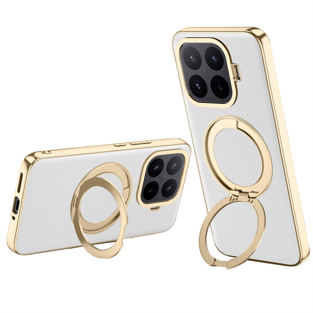 Xiaomi 17T Pro – Magnetische Handyhülle aus PU-Leder und TPU, mit Ständer, stoßfest