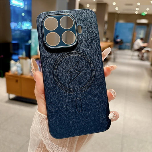 Xiaomi 17T – Magnetische Handyhülle aus PU-Leder und TPU, stoßfest, mit vollständigem Kameraschutz