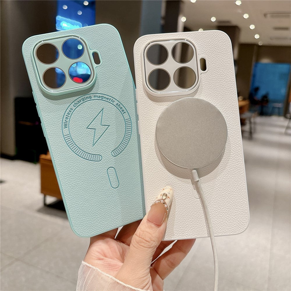 Xiaomi 17T Pro – Magnetische Handyhülle aus PU-Leder und TPU, stoßfest, mit vollständigem Kameraschutz