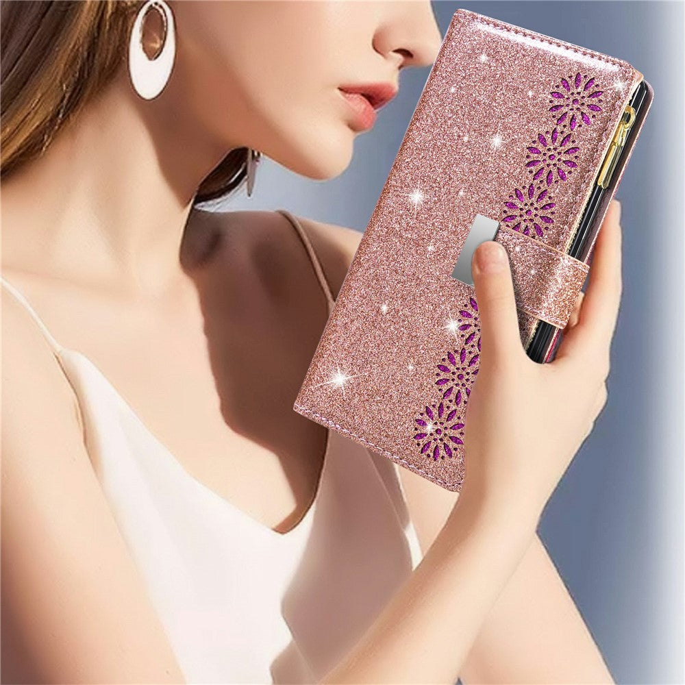 For Samsung Galaxy Z Fold8 Ultra Case Card Holder Starry Sky Carving PU Leather + PC Phone Cover