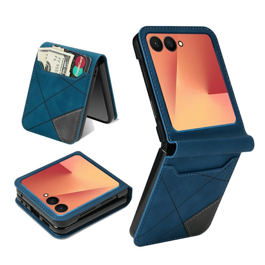 Galaxy Z Flip8 – Handyhülle aus PU-Leder und TPU, mit Kartenfach