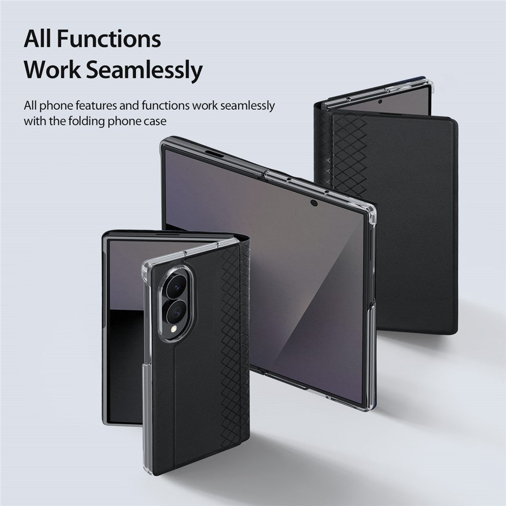 DUX DUCIS Bril Series for Samsung Galaxy Z Fold8 Cases with Card Slot Leather Phone Cover Stand