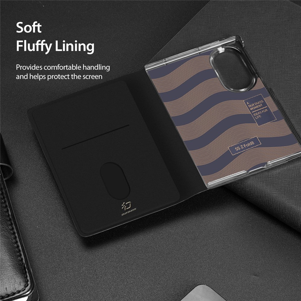 DUX DUCIS Bril Series for Samsung Galaxy Z Fold8 Cases with Card Slot Leather Phone Cover Stand