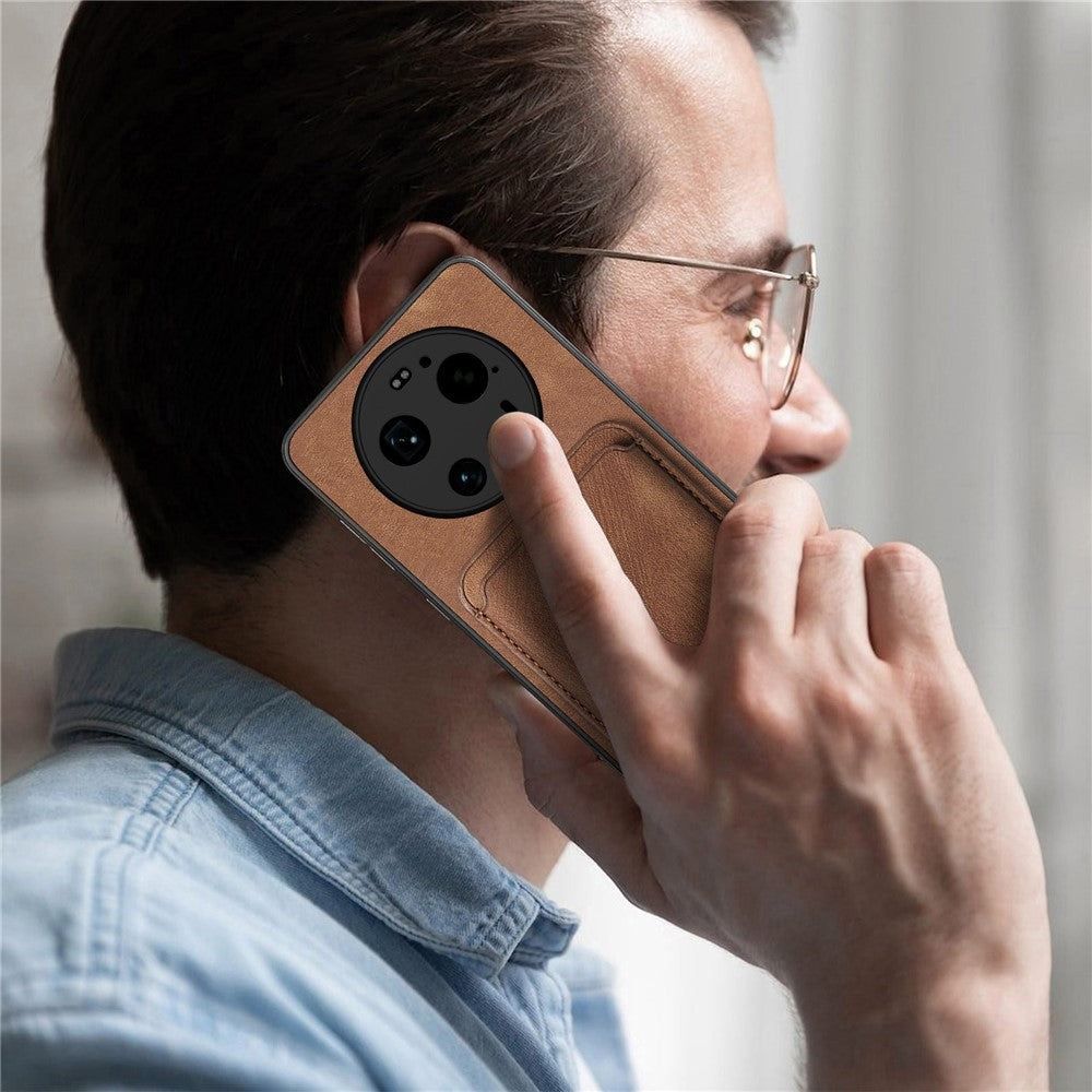 Xiaomi 17 Ultra 5G – Magnetische Handyhülle aus PU-Leder und TPU, mit Kartenfach