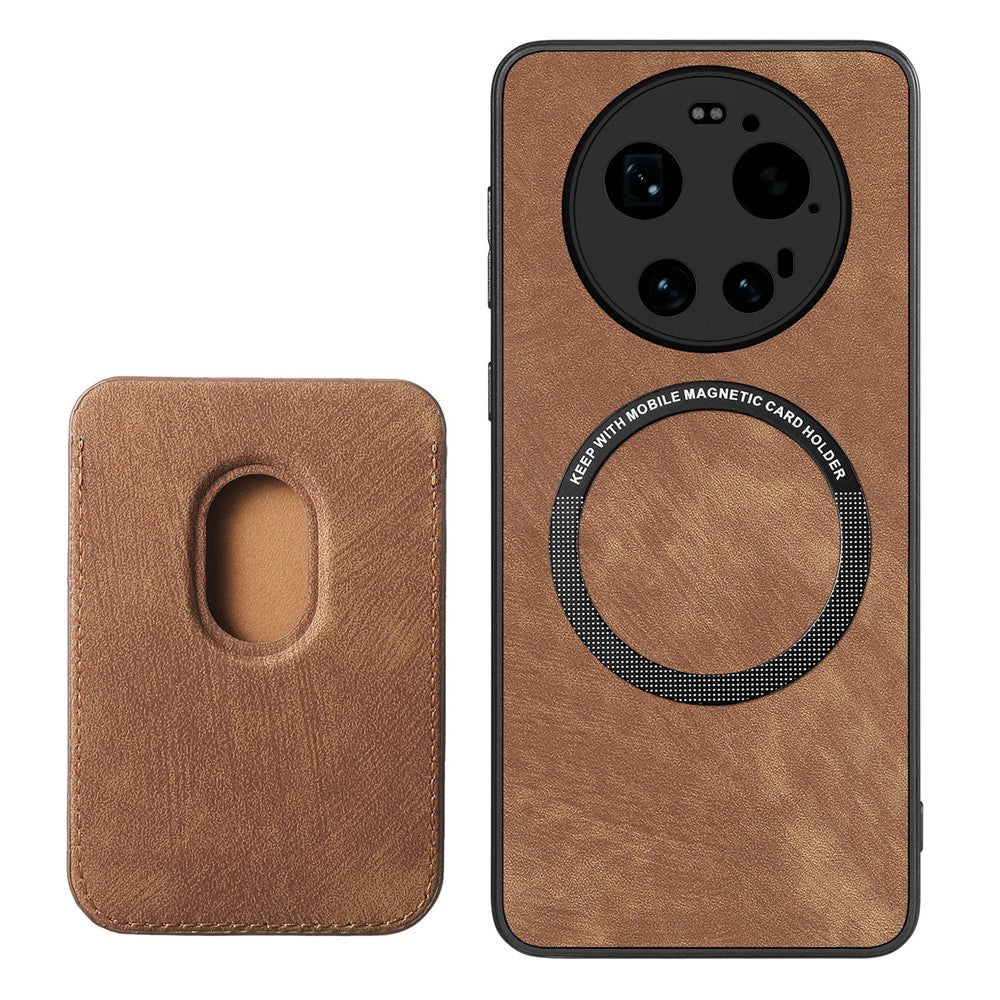 Xiaomi 17 Ultra 5G – Magnetische Handyhülle aus PU-Leder und TPU, mit Kartenfach
