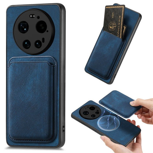 Xiaomi 17 Ultra 5G – Magnetische Handyhülle aus PU-Leder und TPU, mit Kartenfach