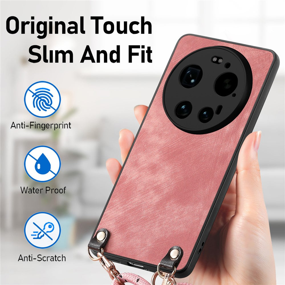 Xiaomi 17 Ultra 5G – Handyhülle aus Kunststoff, PU-Leder und TPU, mit verstellbarem Trageriemen