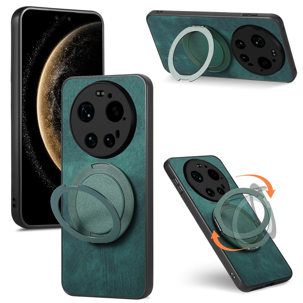 Xiaomi 17 Ultra 5G – Magnetische Handyhülle aus Kunststoff, PU-Leder und TPU, mit Ständer