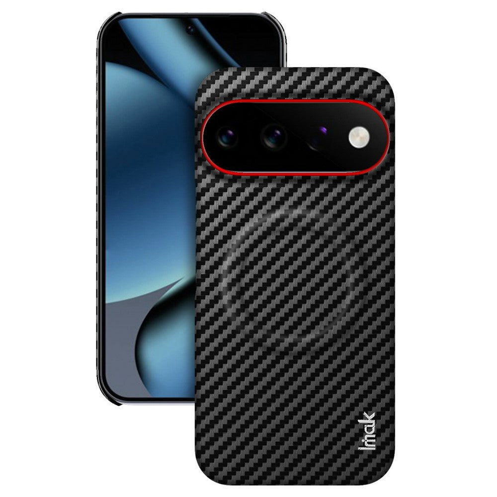 IMAK Ruiyi Series for Google Pixel 11  /  11 Pro Magnetic Case Carbon Fiber Texture Leather + PC Phone Cover
