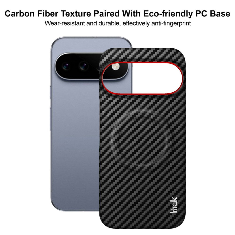 IMAK Ruiyi Series for Google Pixel 11  /  11 Pro Magnetic Case Carbon Fiber Texture Leather + PC Phone Cover