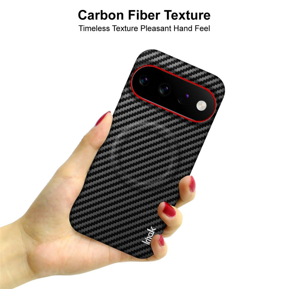 IMAK Ruiyi Series for Google Pixel 11  /  11 Pro Magnetic Case Carbon Fiber Texture Leather + PC Phone Cover