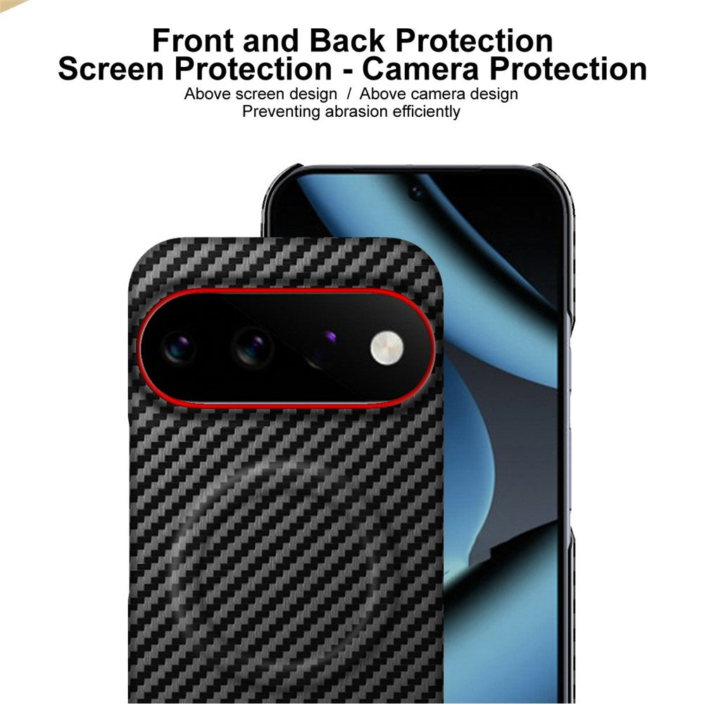 IMAK Ruiyi Series for Google Pixel 11  /  11 Pro Magnetic Case Carbon Fiber Texture Leather + PC Phone Cover