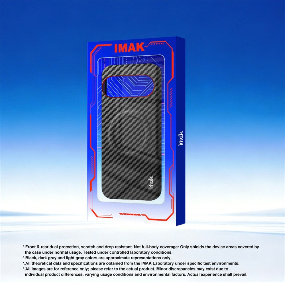 IMAK Ruiyi Series for Google Pixel 11  /  11 Pro Magnetic Case Carbon Fiber Texture Leather + PC Phone Cover