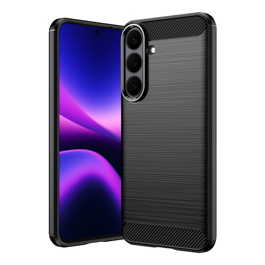 Galaxy S26 FE Handyhülle – TPU-, schützende , Kohlefaser-Textur, gebürstet