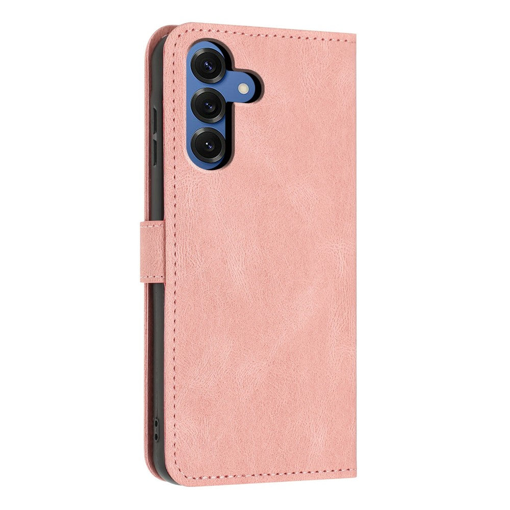 For Samsung Galaxy S26 Wallet Case Butterfly Flower Imprint PU Leather Phone Cover with Wrist Strap