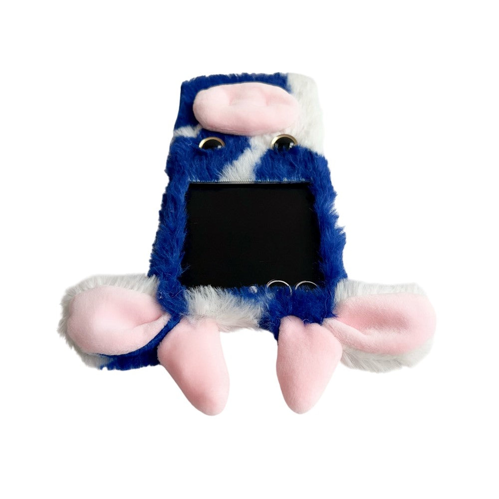 For Samsung Galaxy Z Flip8 Case Plush Cow Hard PC Protective Phone Cover
