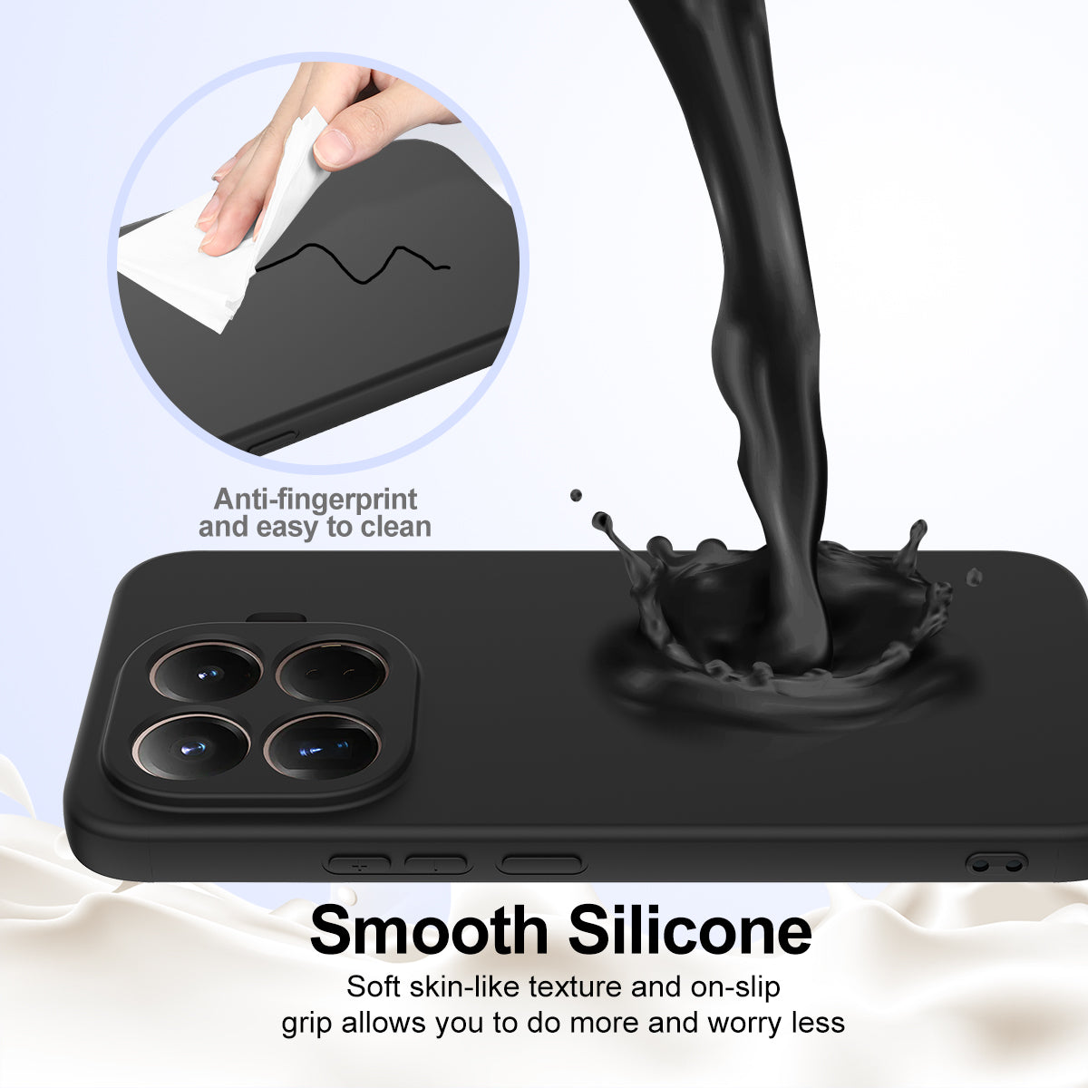 Xiaomi 17T Pro – Magnetische Handyhülle aus Flüssigsilikon, stoßfest, mit Trageband, aus Flüssigsilikon