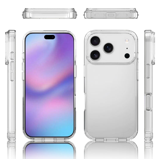 For iPhone 18 Pro Clear Phone Case TPU+Acrylic Shockproof Phone Back Cover