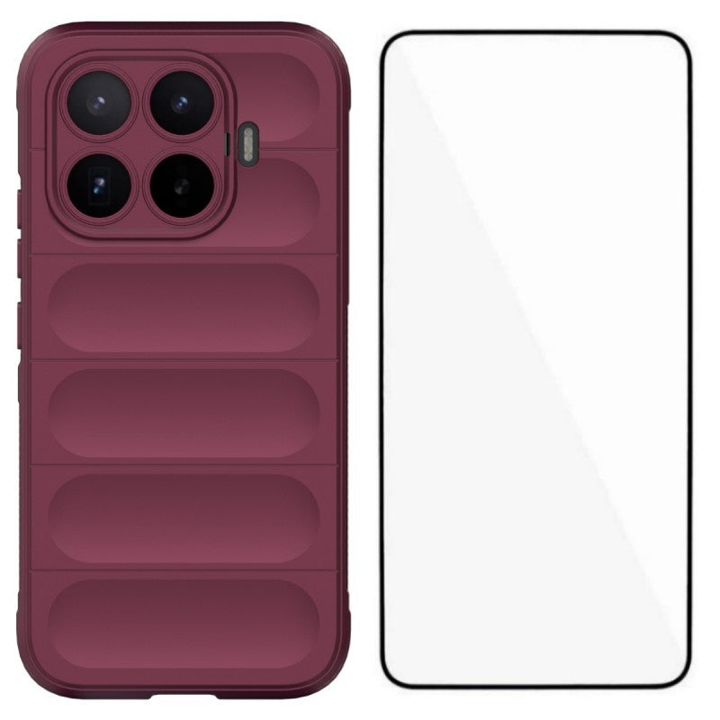 Xiaomi 17T Pro – Handyhülle aus gehärtetem Glas und TPU, mit Displayschutz
